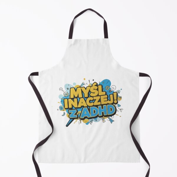 Item preview, Myśl inaczej z ADHD - polski napis, neuroatypowość designed and sold by KRYO ARTS.