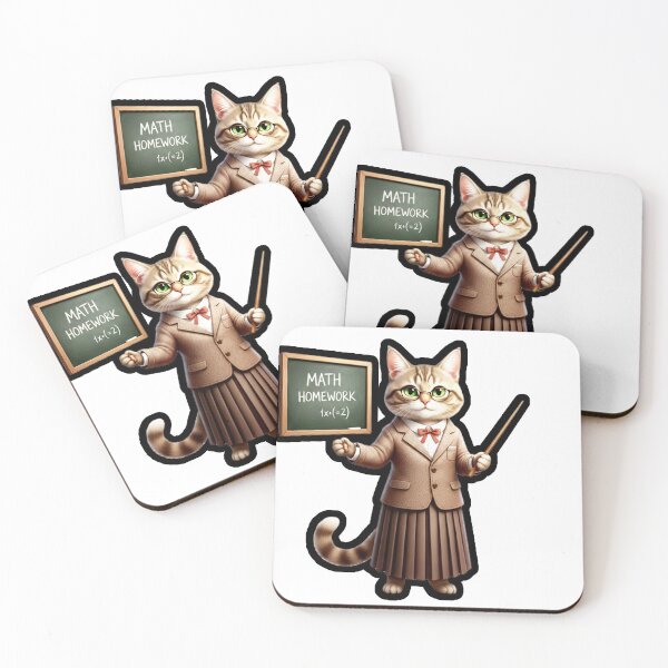 Item preview, The Math Whiz Cat designed and sold by Fatomfatom.