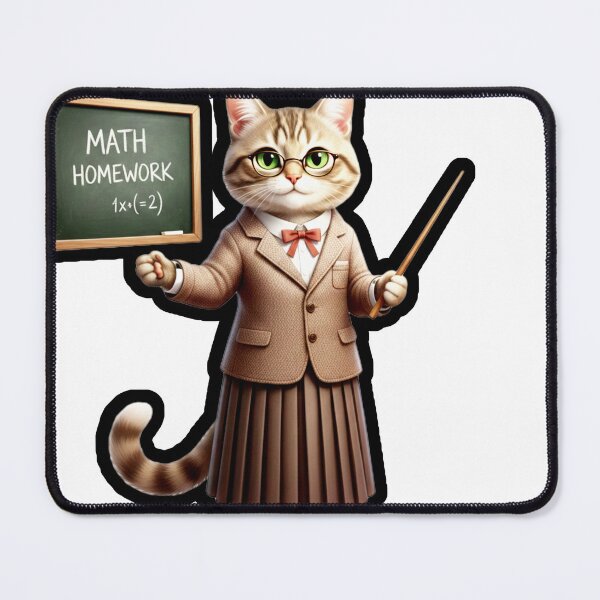 Item preview, The Math Whiz Cat designed and sold by Fatomfatom.