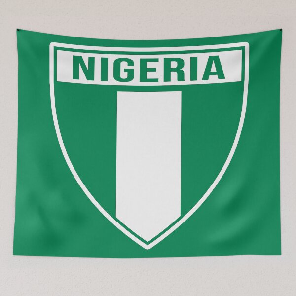 Item preview, Nigeria Flag Badge designed and sold by Cestus.