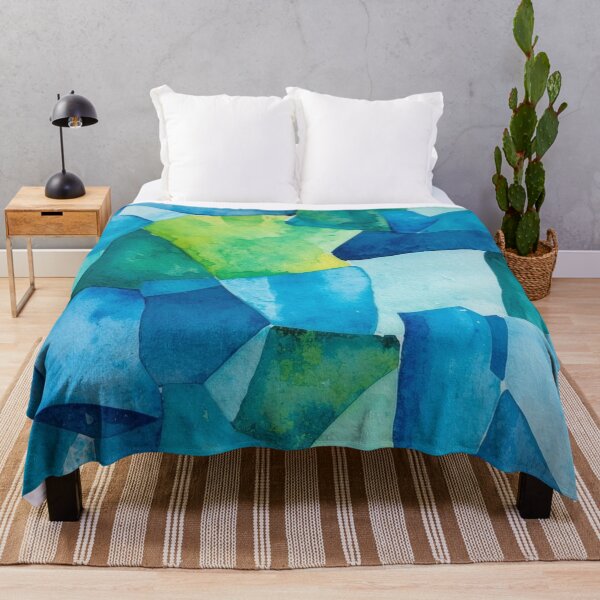 Item preview, Caribbean Blue Mosaic designed and sold by Harmonic_Layers.