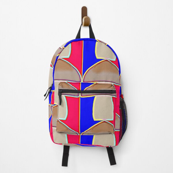 Item preview, "Mushroom Grid with Pink and Blue Vertical Stripes" designed and sold by nighttime1990.