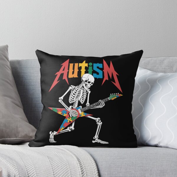 Item preview, Autism Skeleton Guitar Rock Music Lover Autism Awareness designed and sold by sterabamineh.