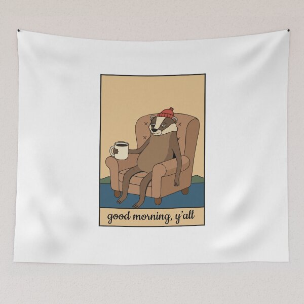 Item preview, Badger Morning Mood Good Morning Y'all designed and sold by Gkinoki.