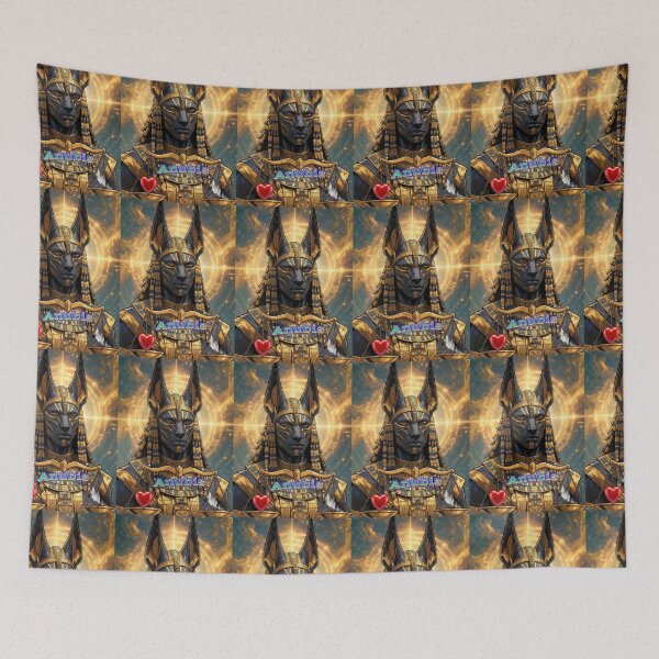 Item preview, Anubis (Anpu) – Ancient Egyptian God of the Afterlife, Protection, Mummification & Sacred Transition designed and sold by BlackStarsCreations.