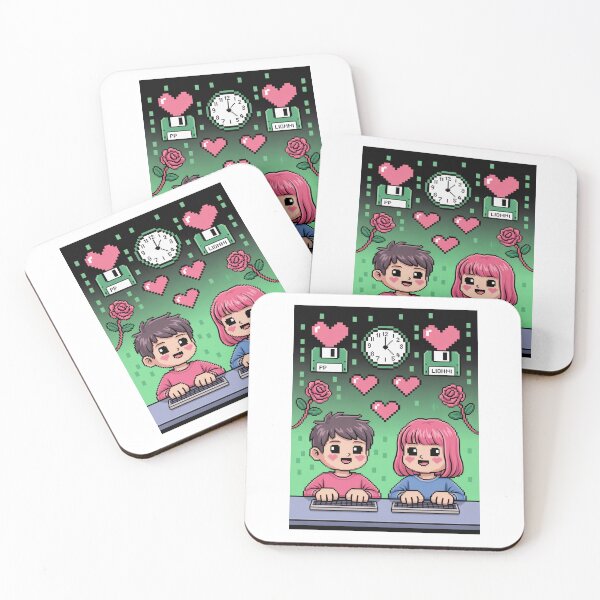 Item preview, Cyber Love Pixel Hearts designed and sold by McVrax.