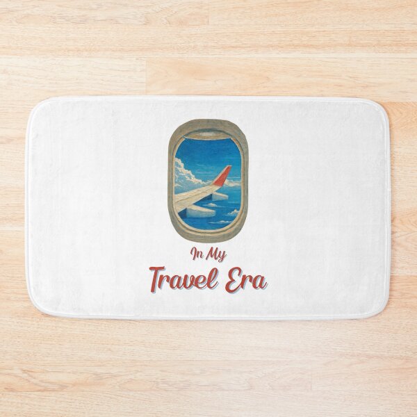 Item preview, In My Travel Era Airplane Window View Illustration designed and sold by Inkworksbyshery.
