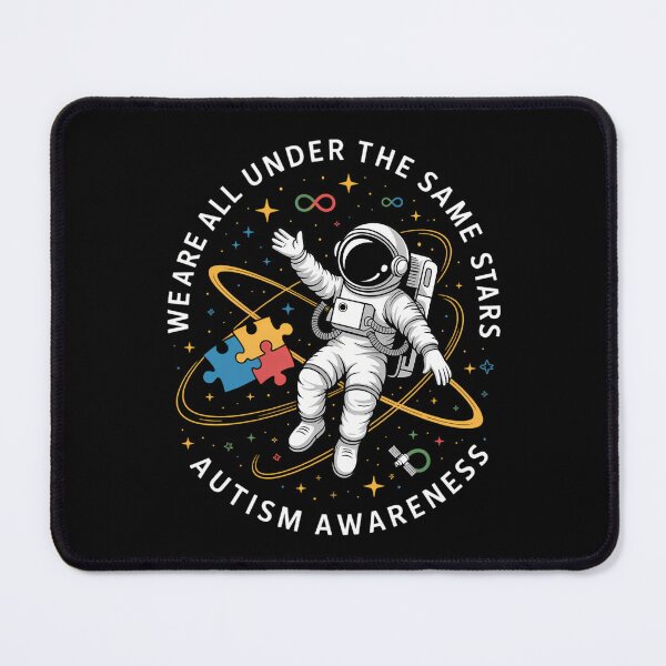 Item preview, Autism We are All Under The Same Stars Space Astronaut designed and sold by tiekanamac.