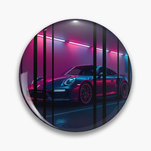 Item preview, Porsch 911 Turbo S inspired Design Vintage racing poster style, dynamic motion lines 7 designed and sold by Neon G.