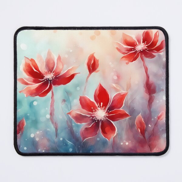 Item preview, Red Dreamy Flowers designed and sold by CalmnessbyChoice.