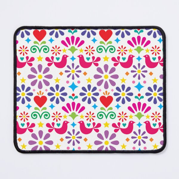 Item preview, Colorful Folk Art Bird Pattern | Mexican Inspired Floral Aesthetic designed and sold by AkuaEra.