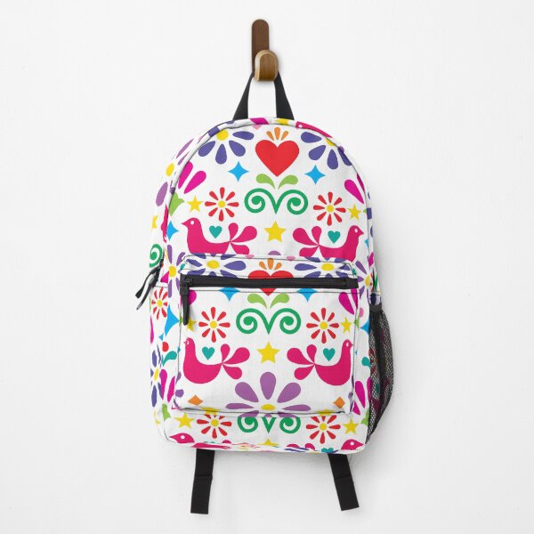 Item preview, Colorful Folk Art Bird Pattern | Mexican Inspired Floral Aesthetic designed and sold by AkuaEra.