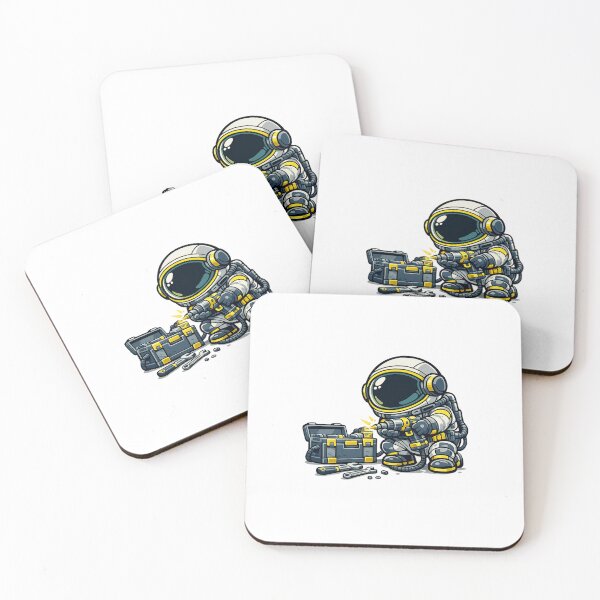 Item preview, Astronaut Fixing Tool Kit Space Illustration designed and sold by Combat Skies.