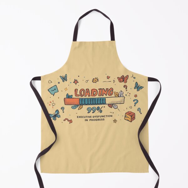 Item preview, Loading Mind Executive Dysfunction ADHD Humor for Light Colors designed and sold by KRYO ARTS.
