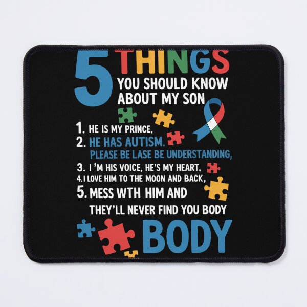 Item preview, Autistic Son Autism Awareness Support For Mom Dad Parents designed and sold by tiekanamac.