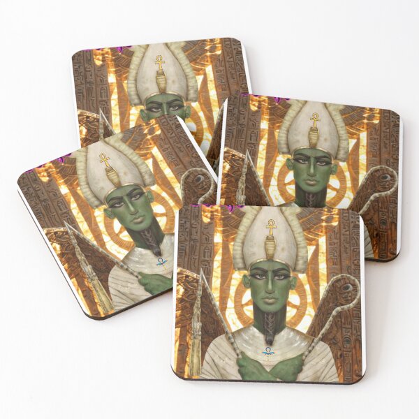 Item preview, Osiris (Ausar/Asar) – Ancient Egyptian God of Resurrection, Renewal, Afterlife & Sacred Kingship designed and sold by BlackStarsCreations.