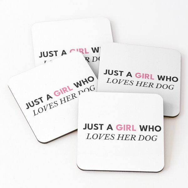 Item preview, Just a Girl Who Loves Her Dog – Cute Dog Lover Quote designed and sold by Petals & Paws by Mari.