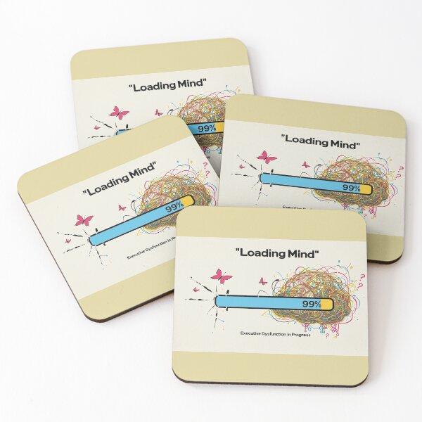 Item preview, Loading Mind Executive Dysfunction ADHD Humor designed and sold by KRYO ARTS.
