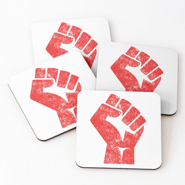 Item preview, Big Red Raised Fist Salute of Unity Solidarity Resistance designed and sold by Terry Bain.