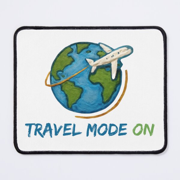 Item preview, Travel Mood On Airplane Globe Illustration designed and sold by Inkworksbyshery.