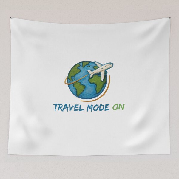 Item preview, Travel Mood On Airplane Globe Illustration designed and sold by Inkworksbyshery.