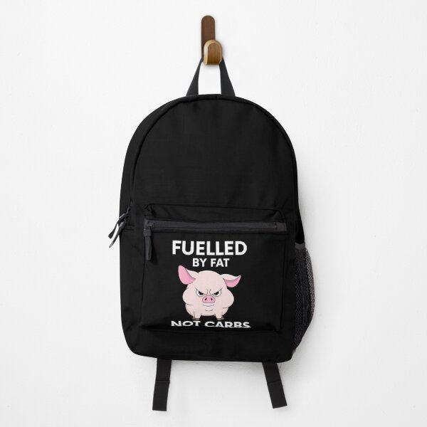 Item preview, Fuelled by Fat Not Carbs – Funny Pig Low Carb Illustration designed and sold by MOKRONOS.