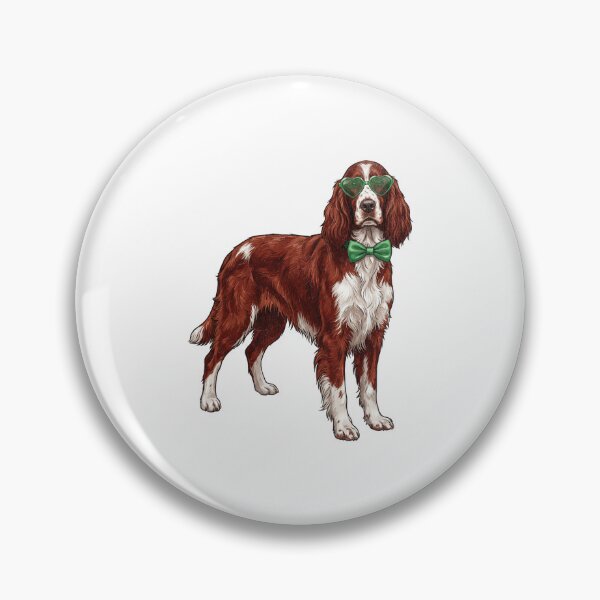 Item preview, Irish Setter Dog St Patricks Day Heart Glasses Bow designed and sold by EvrmoodCo.