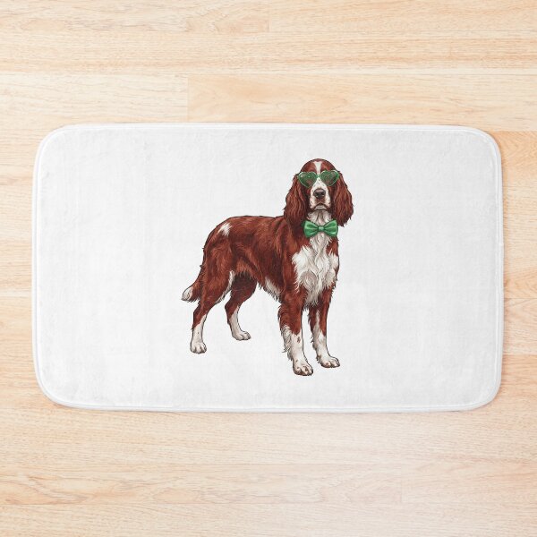 Item preview, Irish Setter Dog St Patricks Day Heart Glasses Bow designed and sold by EvrmoodCo.