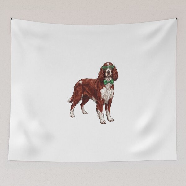 Item preview, Irish Setter Dog St Patricks Day Heart Glasses Bow designed and sold by EvrmoodCo.