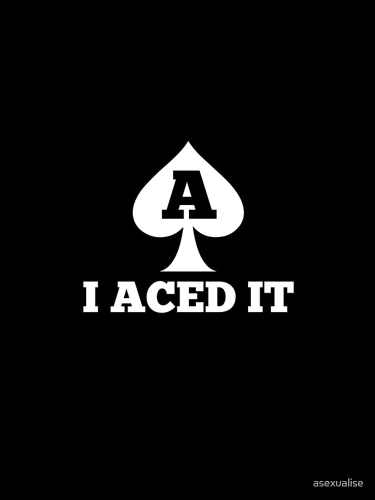 "ASEXUAL ACE OF SPADES I ACED IT ASEXUALISE ASEXUAL T SHIRT " iPhone