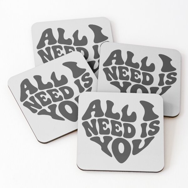 Item preview, All I Need Is You Retro Heart Quote (small) designed and sold by WAMTEES.