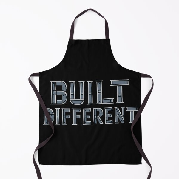 Item preview, Built Different Industrial Steel Typography Design designed and sold by TeeTimeTreasure.