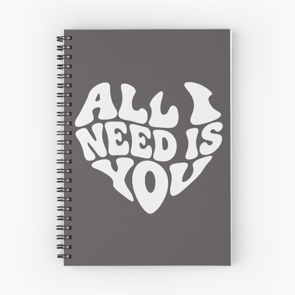 Item preview, All I Need Is You White Heart Quote (small) designed and sold by WAMTEES.