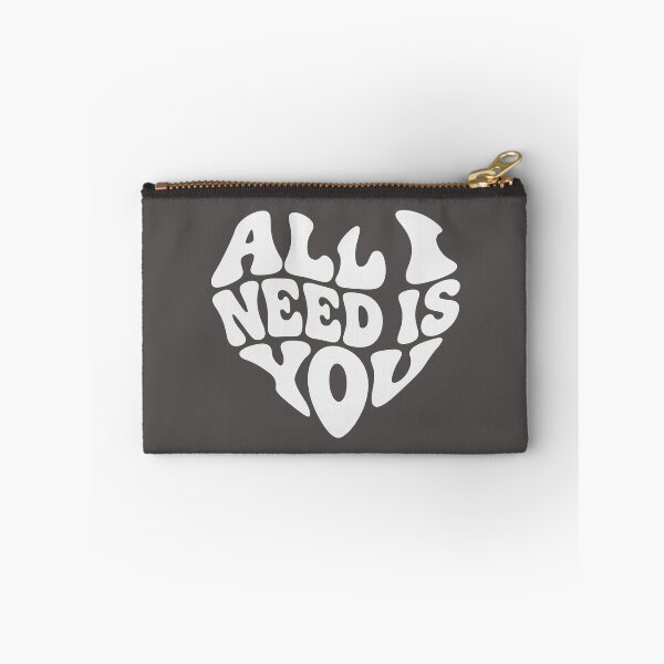 Item preview, All I Need Is You White Heart Quote (small) designed and sold by WAMTEES.