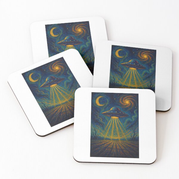 Item preview, UFO in Starry Night designed and sold by ARTGENERATESART.
