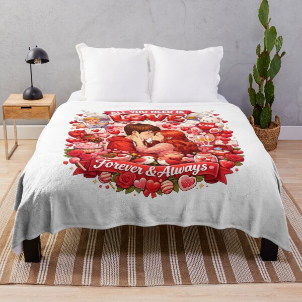 Item preview, All You Need Is Love – Romantic Valentine’s Day Couple Illustration designed and sold by MeixGraphics.