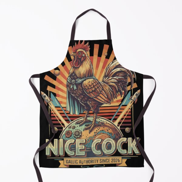 Item preview, The Gallic Authority - Noble Retro-Futurist Rooster Design designed and sold by PixieArtStudio.