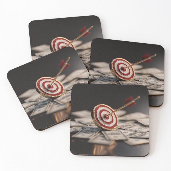 Item preview, Financial Goal Target – Arrow Aiming at Money for Success & Wealth designed and sold by WordPlayStudio.