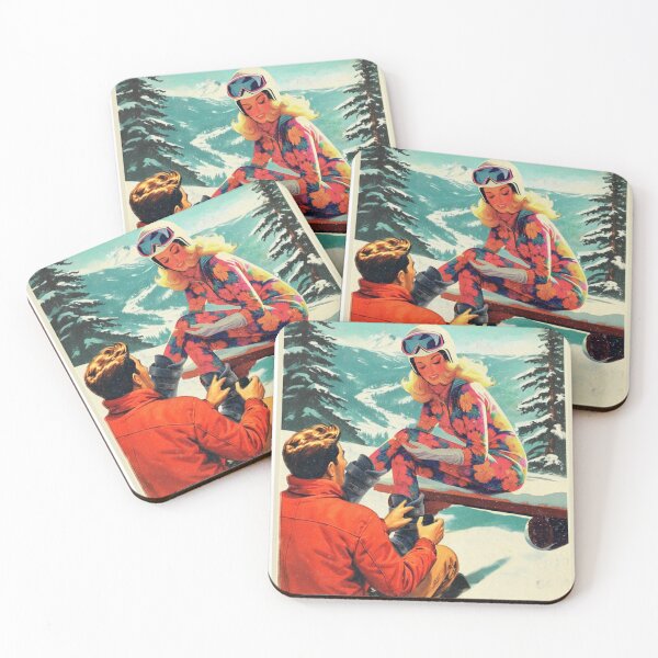Item preview, Vintage Alpine Après-Ski Couple| Winter Sports Series designed and sold by SHELOPS.