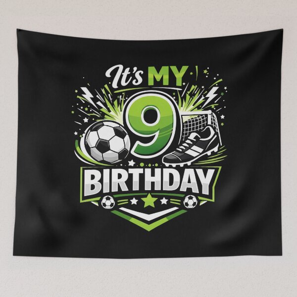 Item preview, It's My 9th Birthday Boy Soccer Ball 9 Year Old Number Nine designed and sold by clothesy7.