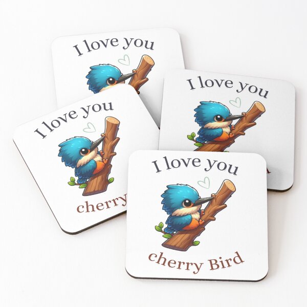 Item preview, I love you, little cherry bird designed and sold by FoxinhoSoumaila.