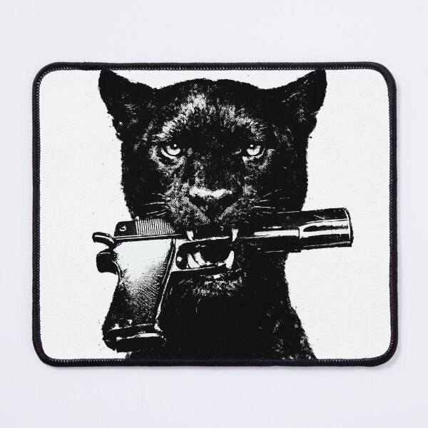 Item preview, Black Panther Street Art – Dark Animal Power Illustration designed and sold by Mikoff04-arts.