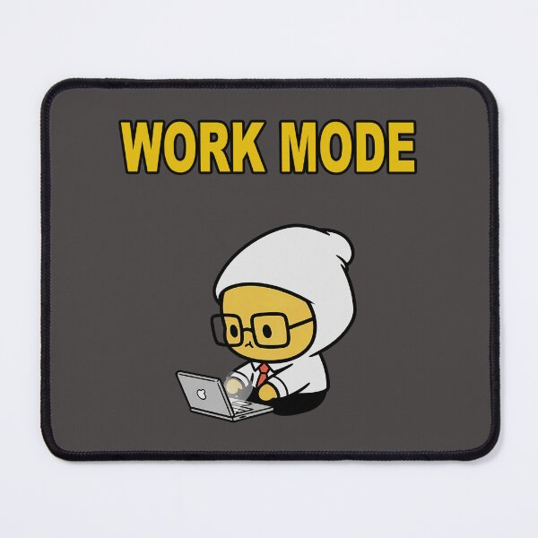 Item preview, Work Mode On | Cute Productivity Character Design designed and sold by AkuaEra.