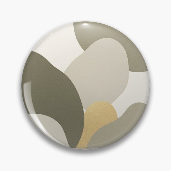 Item preview, Olive Green and Gold Organic Abstract Shapes Art On designed and sold by DesigntshirtWB.