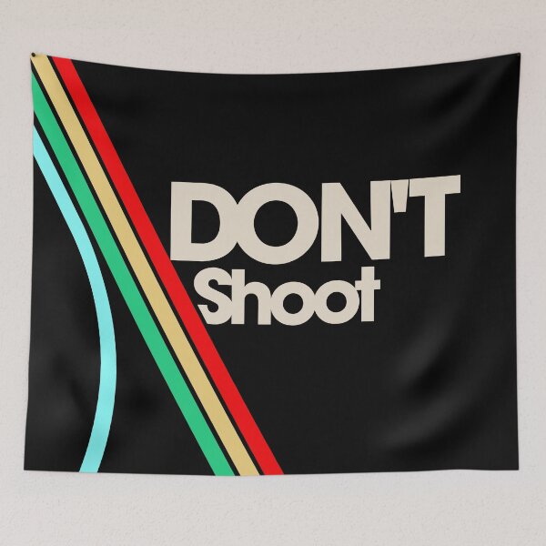 Item preview, Don't Shoot - Friendly Raider Retro Stripes designed and sold by infinitybyinfinity.