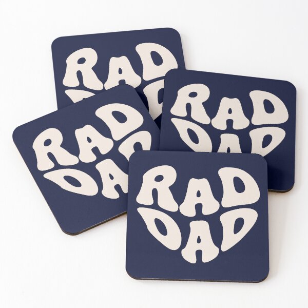 Item preview, Rad Dad Retro Heart Typography designed and sold by WAMTEES.