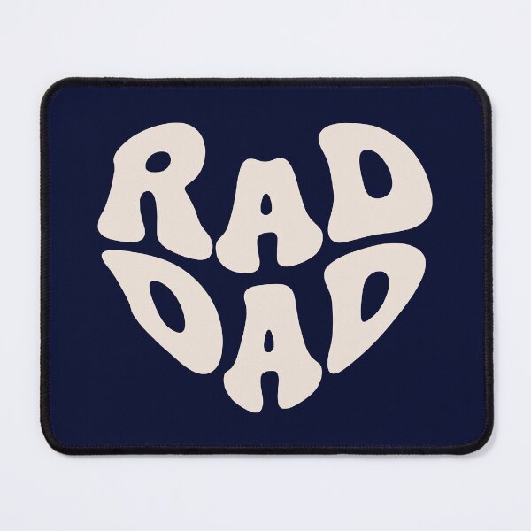 Item preview, Rad Dad Retro Heart Typography designed and sold by WAMTEES.