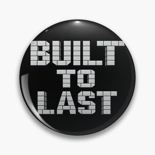 Item preview, Built To Last Industrial Concrete Block Typography Design designed and sold by TeeTimeTreasure.