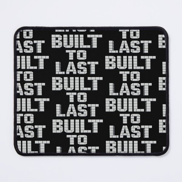 Item preview, Built To Last Industrial Concrete Block Typography Design designed and sold by TeeTimeTreasure.