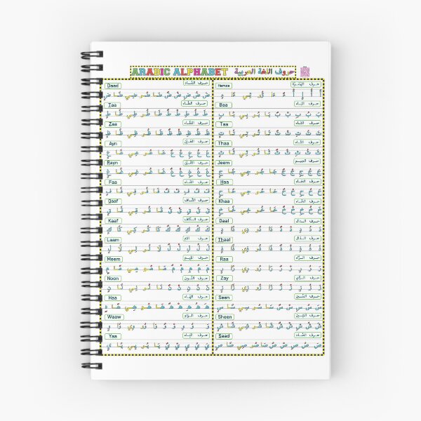 Item preview, Arabic Alphabet Syllables Chart – Learn Arabic Letters for Kids & Beginners designed and sold by ElmonirPress.